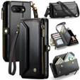 Чехол CASEME для Samsung Galaxy A56 5G, RFID Leather Wallet, с плечевым ремнем, зелёный