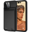 Чехол-аккумулятор 8500 мАч для iPhone 15 Pro Max, черный