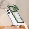 Чехол до Samsung Galaxy S22 Ultra, Slide Camera, зелёный