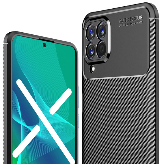 Чехол до Samsung Galaxy M53 5G, Carbon Gel, чёрный