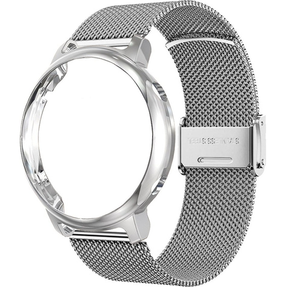 Металический браслет с чехлом для часов Huawei Watch GT 2 42mm, Silver