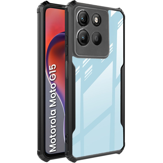 Чехол до Motorola Moto G15 / Motorola Moto G15 Power, AntiDrop Hybrid, чёрный