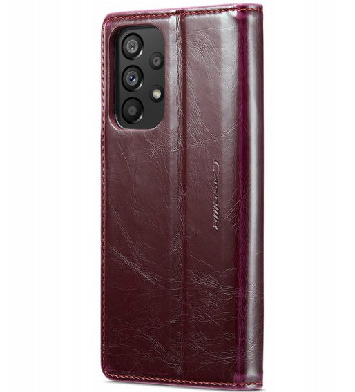 Флип-кейс CASEME для Samsung Galaxy A53 5G, Waxy Textured, бордовый