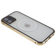 Магнітний чохол Dual Glass MagSafe для iPhone 12, золотий