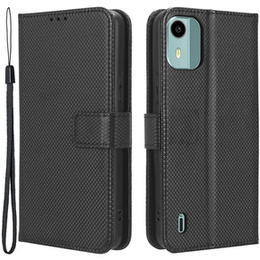 Откидной чехол для Nokia C12 4G, Wallet Smart Magnet, чёрный