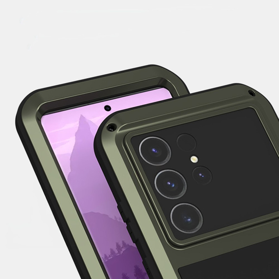 Чехол Love Mei до Samsung Galaxy S24 Ultra, armored without glass, зелёный