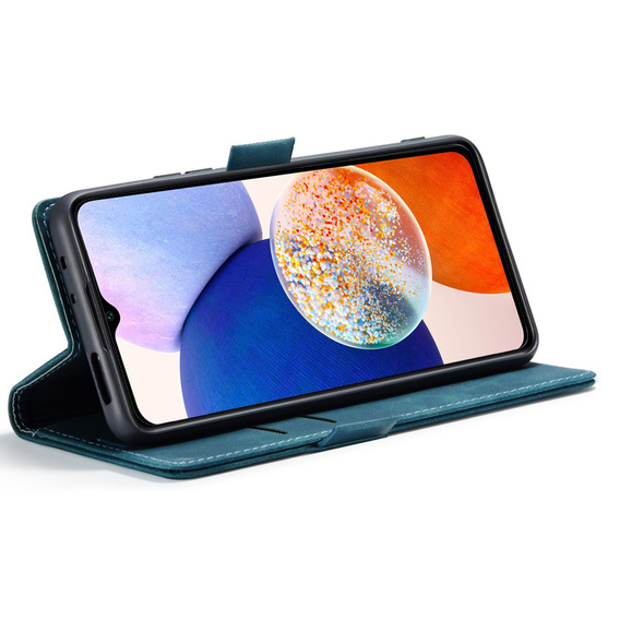 Чехол для Samsung Galaxy A14 4G/5G, ERBORD Vintage, бумажник с клапаном, синий