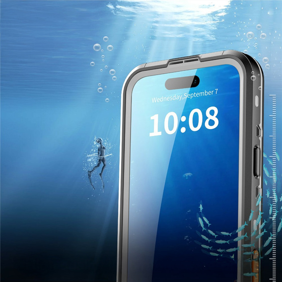 Чохол для iPhone 17 Pro Max, водонепроникний IP68, SHELLBOX MagSafe, чорний