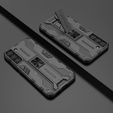 Чехол до Samsung Galaxy S22 5G, Military kickstand, чёрный