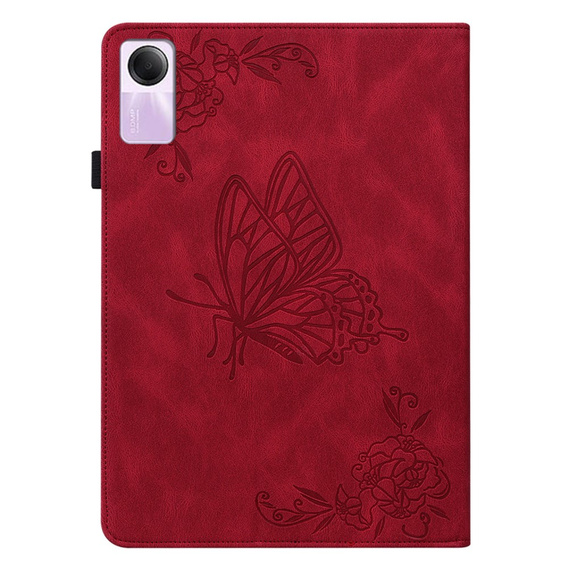 Чохол для Xiaomi Redmi Pad SE 11", Метелики, червоний