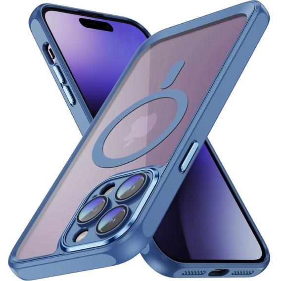 Чехол для iPhone 14 Pro, ERBORD Impact Guard, MagSafe, синий