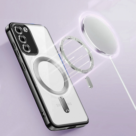 Чохол для Samsung Galaxy S20 FE, Electro MagSafe, чорний + Скло на екран