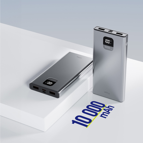 Allity Power Bank APB-100 PD QC 22,5 Вт 10000 мАч Серый – Надежная энергия в компактном формате