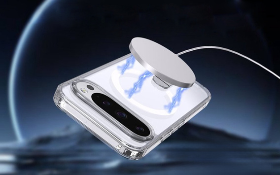 Гибридный чехол Fusion для Google Pixel 10 Pro XL, для MagSafe, с подставкой, прозрачный