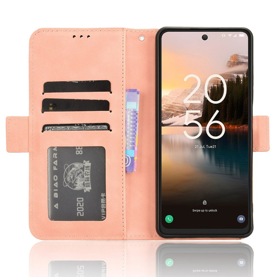 Откидной чехол для TCL 40 NxtPaper, Card Slot, розовый