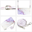 Откидной чехол для Xiaomi Redmi Note 13 Pro 4G / Xiaomi Redmi Note 14S / Xiaomi Poco M6 Pro 4G, Wallet, Marble фиолетовый