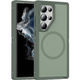 Чохол з рамкою для Samsung Galaxy S22 Ultra, для MagSafe, зелений