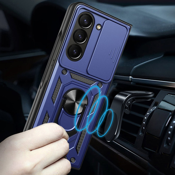 Чехол NOX Camera Slide Samsung Galaxy Z Fold5 5G, CamShield Slide, синий