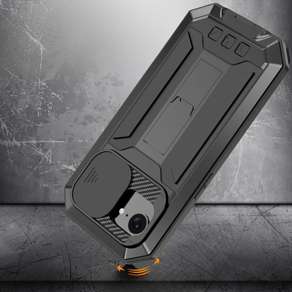 Бронированный чехол для iPhone 16E, R-JUST, чёрный