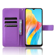 Откидной чехол для Oppo A38 4G / Oppo A18 4G, Wallet Smart Magnet, фиолетовый
