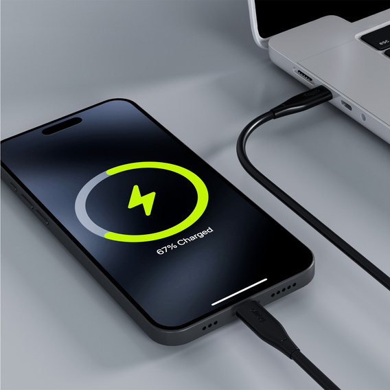 Адептер HOCO - USB-C TYPE-C на Lightning, Black