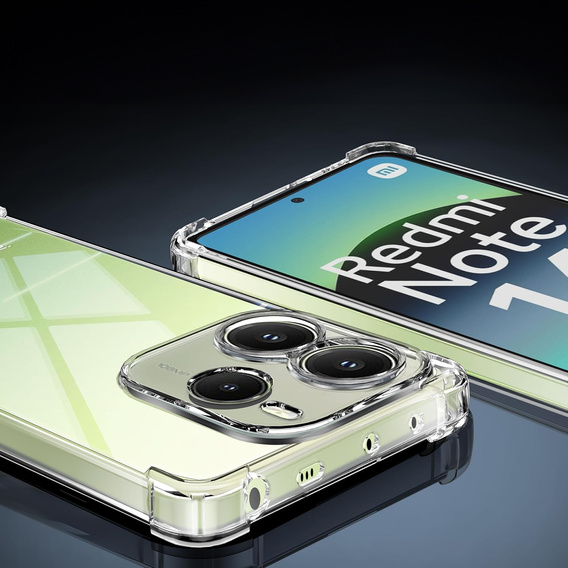 Чoхол до Xiaomi Redmi Note 14 4G, Dropproof, прозорий