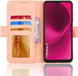 Откидной чехол для T Phone 3 5G, Card Slot, розовый