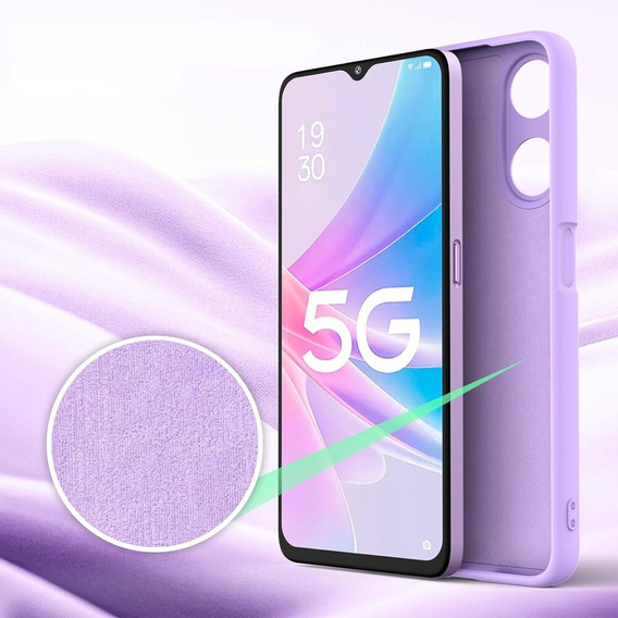Чoхол до Oppo A38 4G / Oppo A18 4G, Silicone Lite, фіолетовий