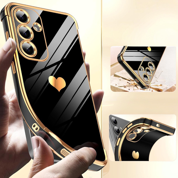 Чехол до Samsung Galaxy S25 FE, Electro heart, чёрный