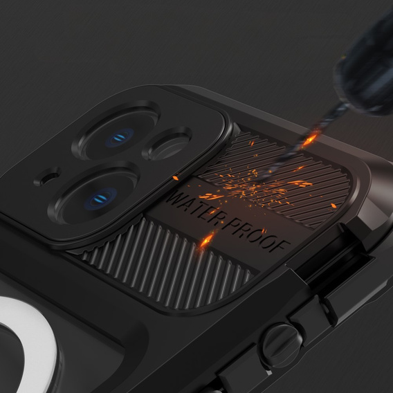 IP68 Водонепроницаемый чехол для iPhone 14, SHELLBOX MagSafe, чёрный
