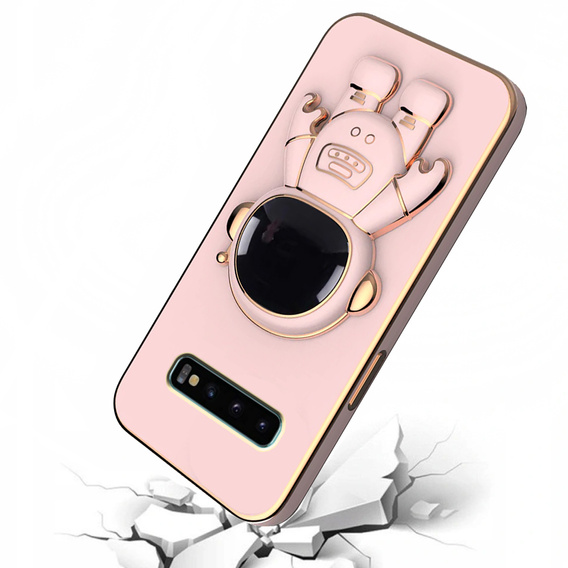Чoхол до Samsung Galaxy S10, Astronaut, рожевий rose gold