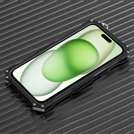 Чохол R-JUST для iPhone 15, Hollow Armour, чорний