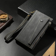 Откидной чехол для Honor Magic 6 Lite 5G, Wallet Zipper Pocket, чёрный