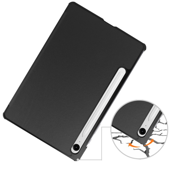 Чехол для Samsung Galaxy Tab S9 FE, Tri-fold, чёрный