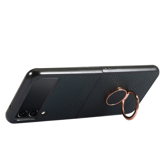Чехол для Samsung Galaxy Z Flip 4 5G, Litchi Texture, Green