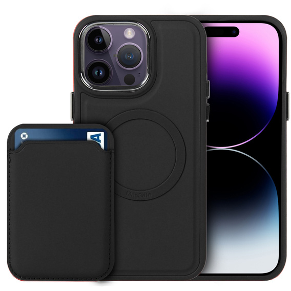 Чехол до iPhone 14 Pro Max, Skin-touch MagSafe, чёрный