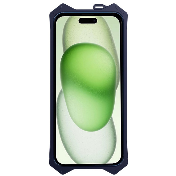 Бронированный чехол для iPhone 15 Plus, Aluminum Alloy, чёрный