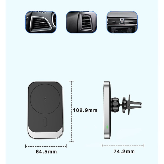 Автомобильный держатель для телефона Tech-Protect CW19- Black
