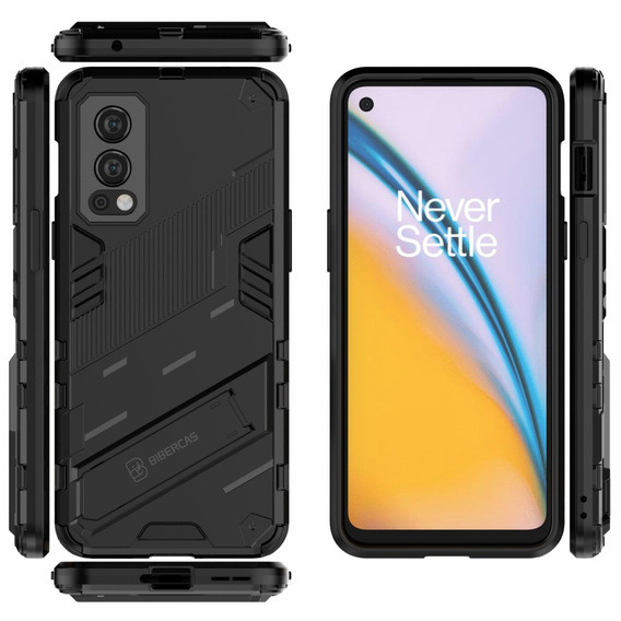 Чехол для OnePlus Nord 2 5G, Military kickstand, синий
