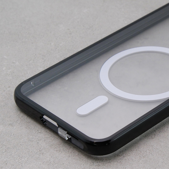 Магнітний чохол Dual Glass MagSafe для Samsung Galaxy S23, чорний