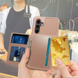 Чехол для Samsung Galaxy S23 FE, Card Holder Kickstand, розовый