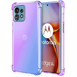 Чохол для Motorola Edge 40 Pro, Gradient Dropproof, Фіолетовий / синій