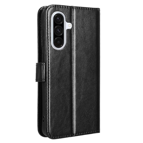 Откидной чехол для Samsung Galaxy A56, Crazy Horse Wallet, чёрный