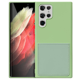 Кейс Silicone Lite Pocket для Samsung Galaxy S22 Ultra 5G - Matcha Green