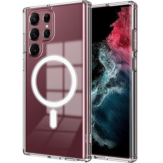 Чехол для Samsung Galaxy S24 Ultra, гибридный чехол Fusion, для MagSafe, прозрачный