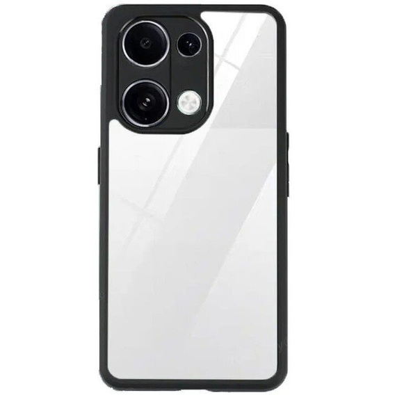 Чехол для Xiaomi Redmi Note 13 Pro 4G / Xiaomi Redmi Note 14S / Xiaomi Poco M6 Pro 4G, Fusion Hybrid, с защитой камеры, прозрачный / черный