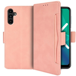 Футляр з клапаном для Samsung Galaxy A04S / A13 5G, Card Slot, рожевий