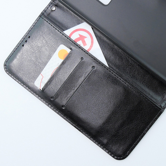 Откидной чехол для Xiaomi 13T / 13T Pro, Crazy Horse Wallet, чёрный