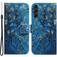 Откидной чехол для Samsung Galaxy A14 4G/5G, Wallet, Sakura, синий