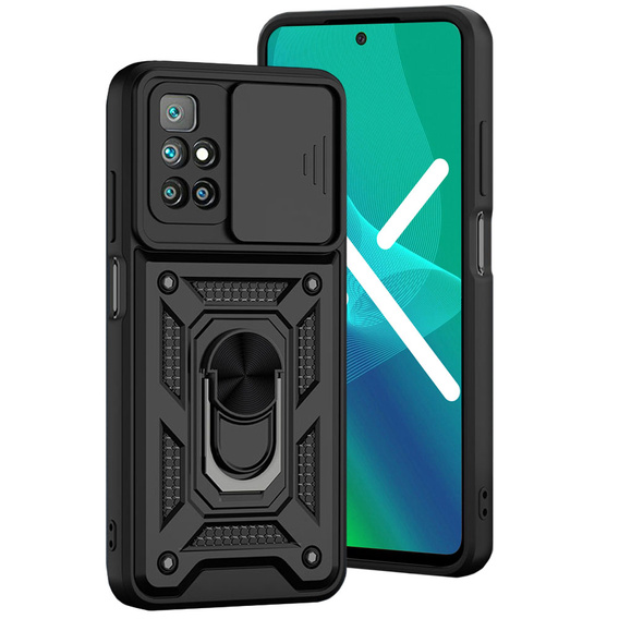 Чехол NOX Camera Slide Xiaomi Redmi 10, CamShield Slide, чёрный